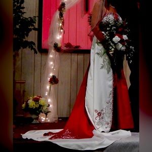 David’s bridal wedding dress.